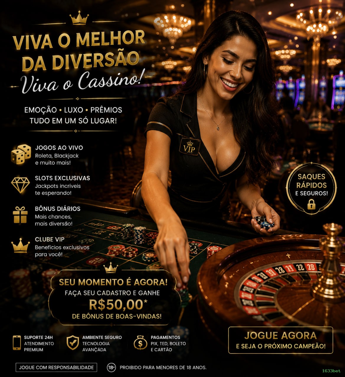 Cadastro rápido e seguro na 1633bet